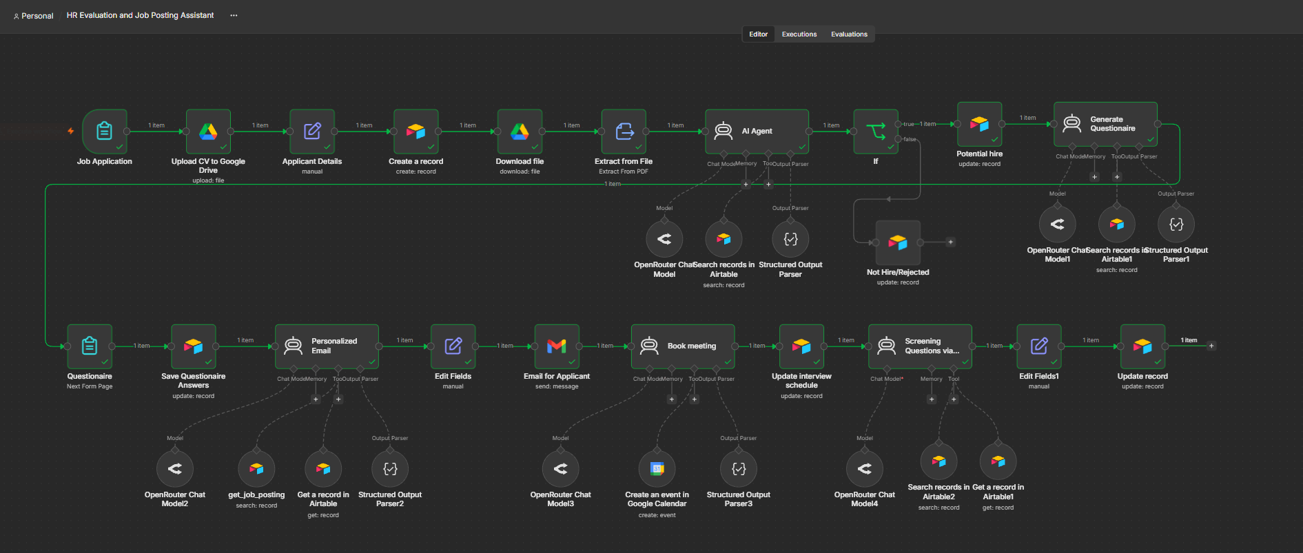 HR Evaluation and Job Posting Assistant with AI screenshot